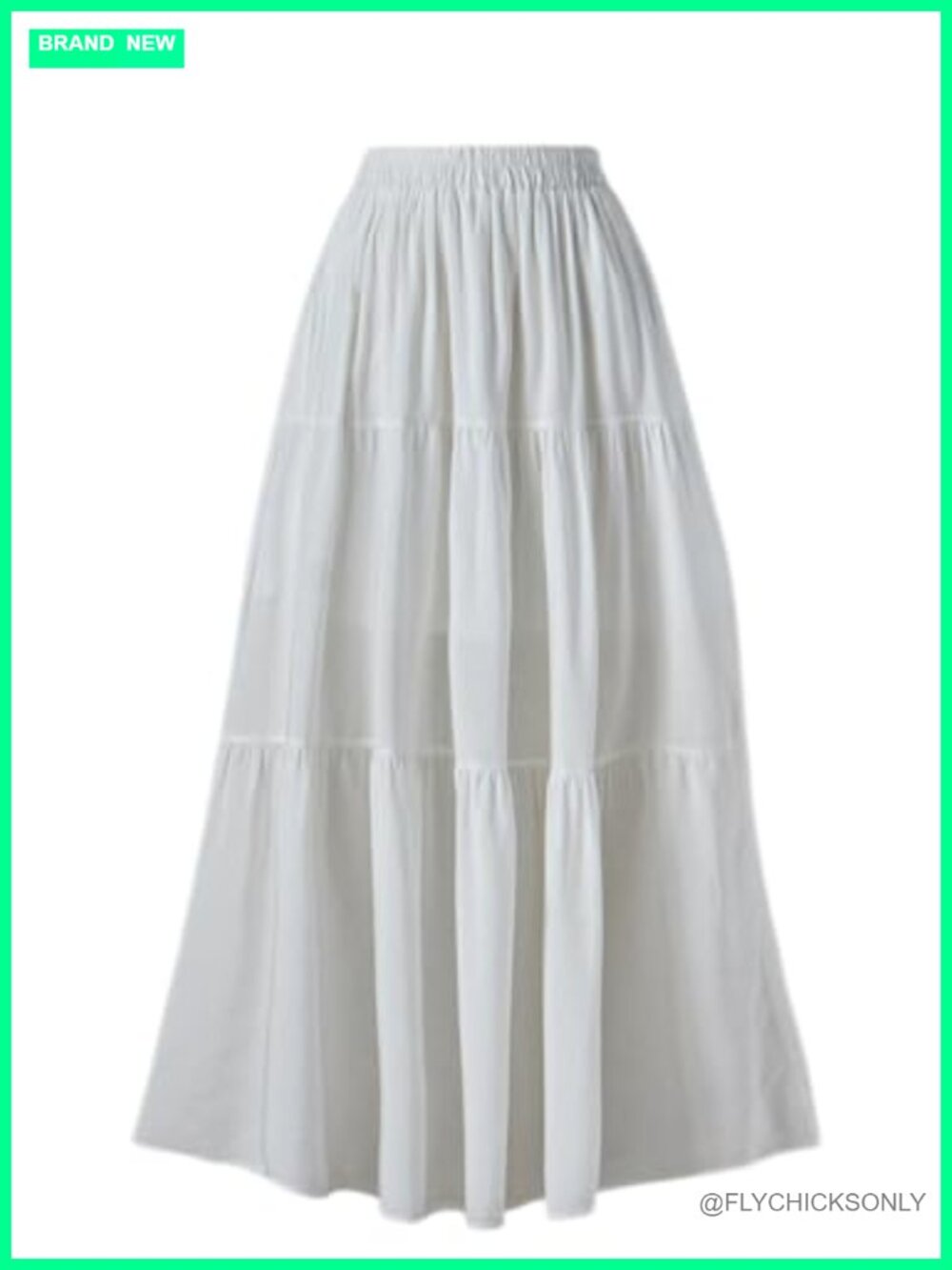 Viscose Renaissance Maxi Skirt with Pockets - Tiered A-Line Full Length